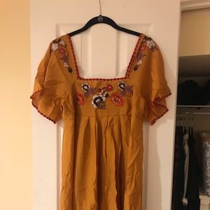 Madewell Embroidered Tunic Dress